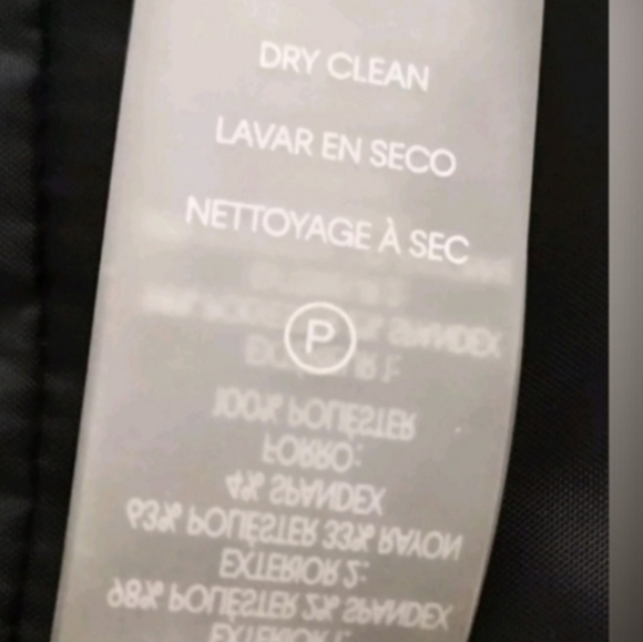 CALVIN KLEIN women’s black white zippered blazer jacket sz 6P career work office - Picture 8 of 11